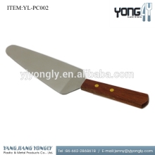10 inch wooden handle stainless steel cake server pie server