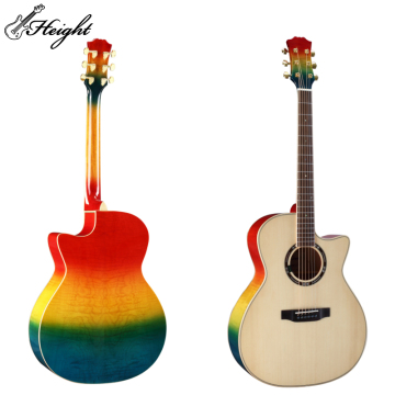 Good Quality Rosewood Acoustic Guitar: 42\" OM Model with Solid Top and Cutaway