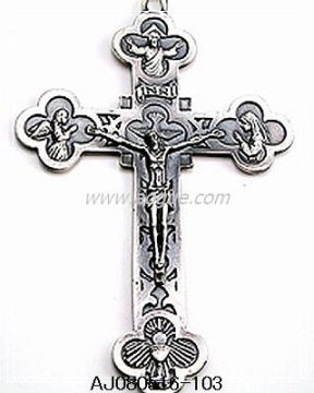 Sterling Silver Ornate Cross