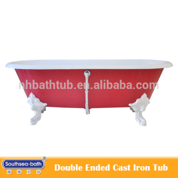 cast iron bathtub anping nanhai/southsea red color bathtub/nanhai cast iron bathtub