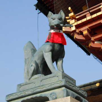 hot sale outdoor decoration metal craft bronze fox statue