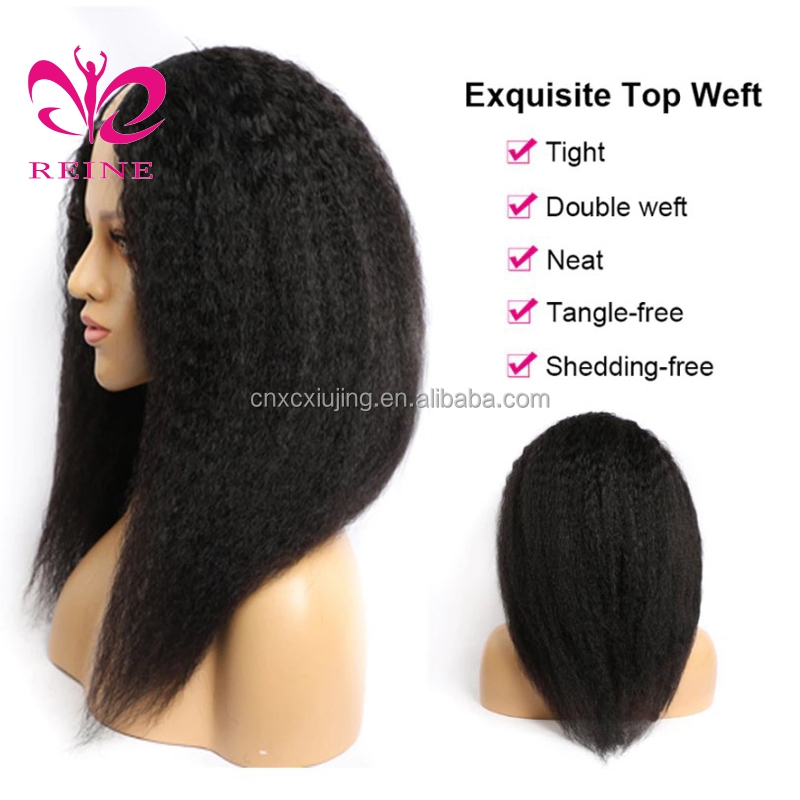 U Part Wig Human Hair Kinky Straight Human Hair Half Wig for Women U Shape Clip in Wigs Yaki Straight