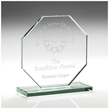 cheap jade glass trophy award