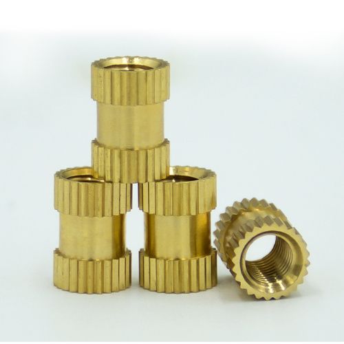 Kacang Benang Masukkan Brass Knurled tekan khas