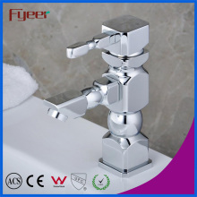 Fyeer Original Design Geometry Style Simple Individuality Chrome Plated Wash Faucet Sink Mixer Tap Wasserhahn