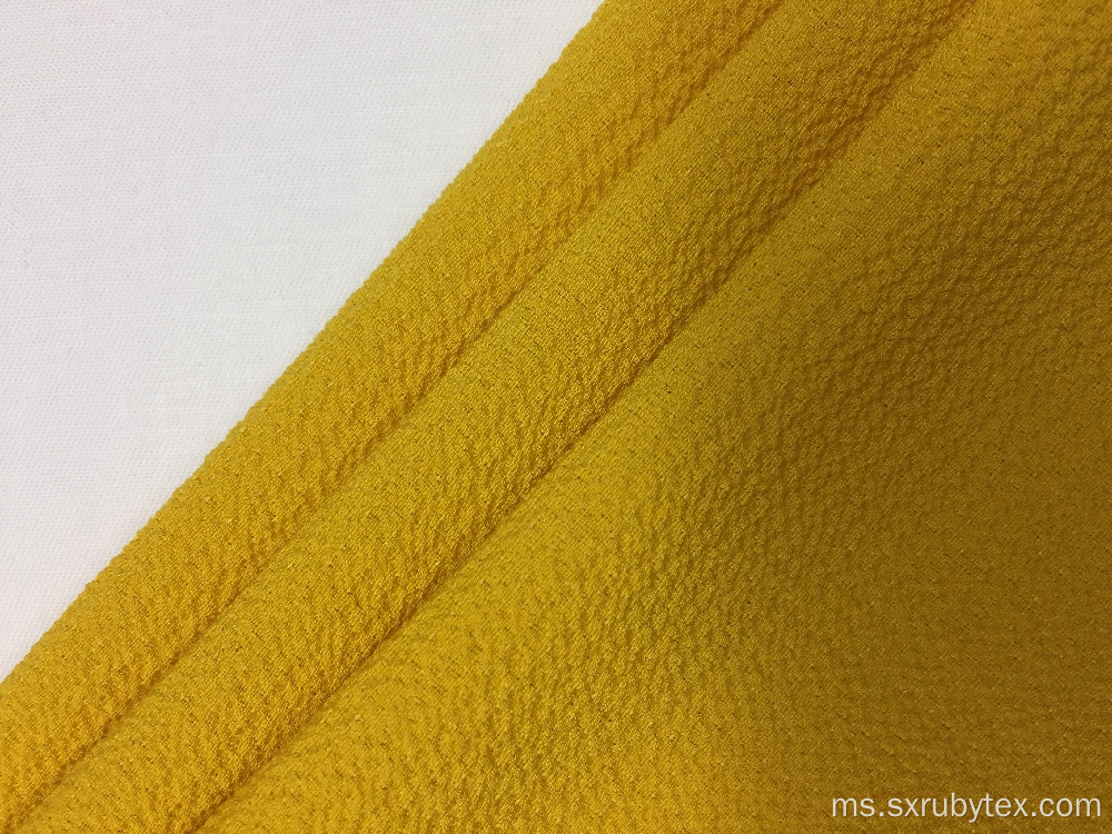 75D Polyester Bubble Crepe Chiffon Solid Fabric