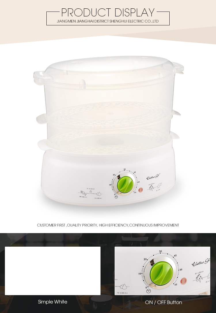 Elektrischer Lebensmittel-Dampfgarer für Ei Electric Power Food Steamer For Egg