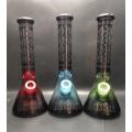 Bunte fluoreszierende Glasbecher-Basis-Bongs