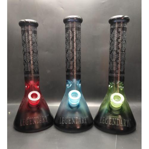 Basis Beaker Kaca Fluoresen Berwarna-warni