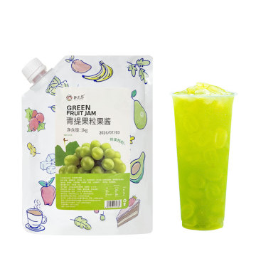 Pearl Milk Tea Shop: Qingti Fruit Pulp Slurry 1kg - Factory Wholesale