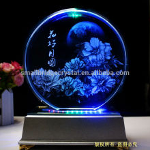 3D laser crystal FLOWER for souvenir gift