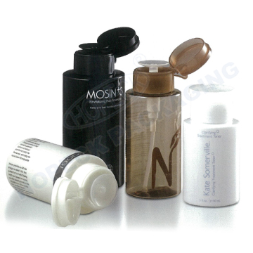 customized round plastic nail cleanser bottle