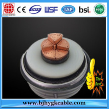 400mm2 CU/XLPE/CAS/PVC Copper Corrugated sheath XLPE cable 132kV Power Cable-Underground cable