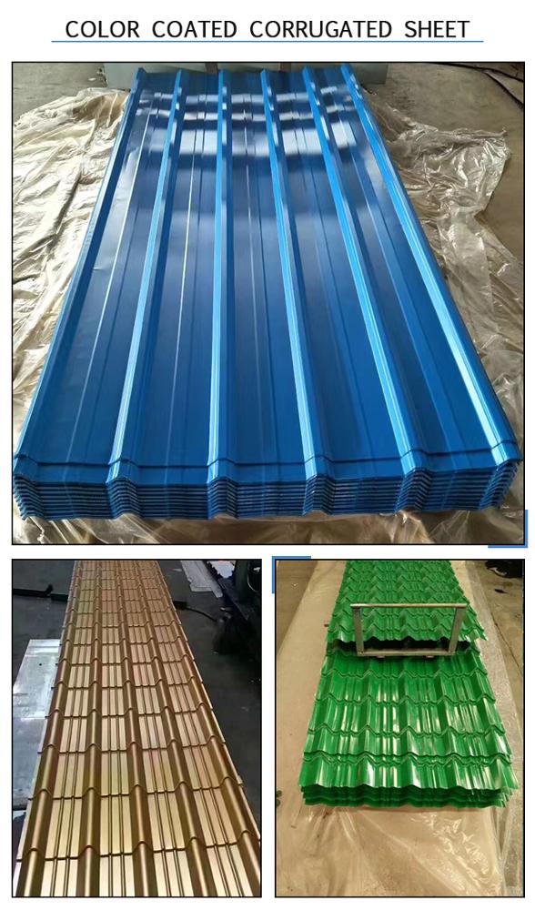 Hot Dipped 20 Gauge Galvanized Iron Corrugated Steel Roofing Sheet