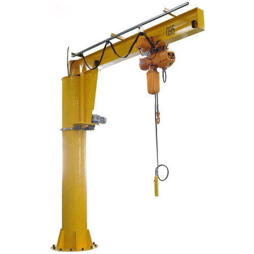 1ton radio remote control floor mounted jib crane