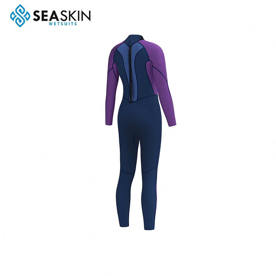 Seaskin 2mm Tüplü dalış Wetsuit Geri fermuar