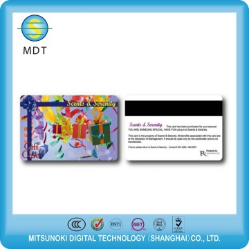 PVC material printing hico magnetic stripe card