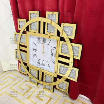 French High-Quality Mirrored Wall Clocks for Home Decor