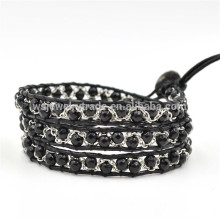 Black stone Chain woven multi-layer LUU Bracelet the latest fashion