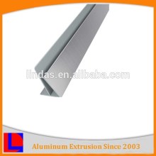 Customized brushed aluminum outside corner trim profile