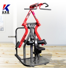 Hot Sale Professional Back Muscle Trainer: Cross Lat Pull Down Plate Loaded Machine