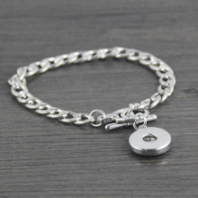 Silver Chain NOOSA Bracelet With Personalized Snap Buttons