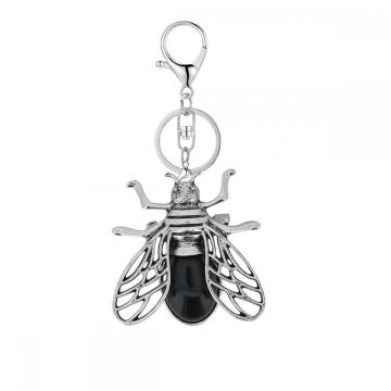 Unique fly molding jewel keychain