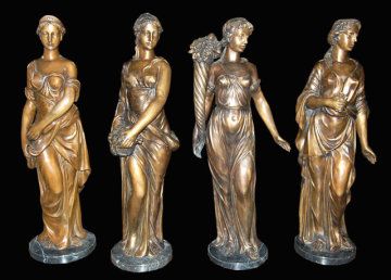 Brass God of The Four Seasons Statue