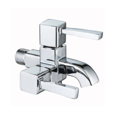 Zinc metal dual handle two way faucet