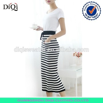 ladies long skirts fashion striped skirt, pencil skirt