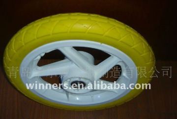 PU foam tire 14X2.125 plastic trailer wheel