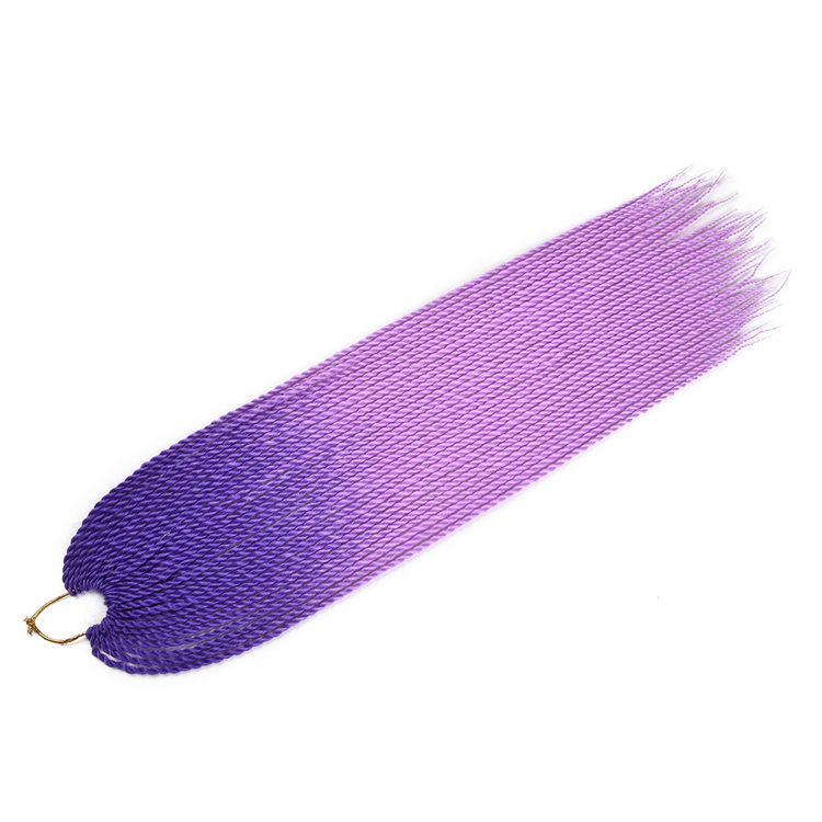 Pre loop easy to install ombre senegalese rainbow kanekalon african styles crochet braid twist synthetic hair