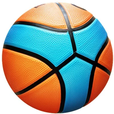 Two Color Special Model High Quality Rubber Basketball for Sporting