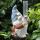 Patung taman gnome resin dengan pengukur hujan plastik