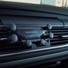 Creative Christmas Car Phone Holder: Decorative Interior Accessories