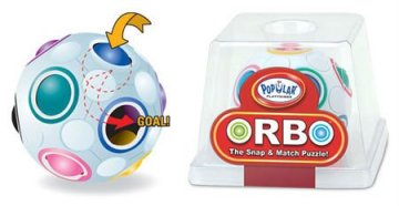 Orbo Snap & Match Puzzle Sphere Colour Matching Rainbow Ball