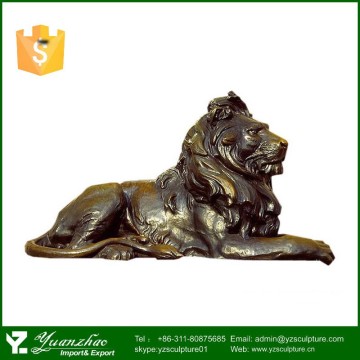 bronze animal statue- casting bronze lion statue