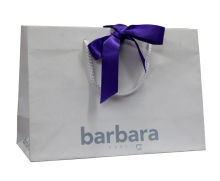 Coloured Paper Carrier Bag Barbara Logo Silk Screen