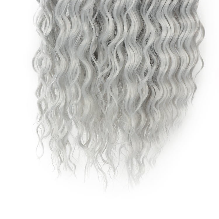 Crochet Hair Customs Size Synthetic Long Curly Braiding Hair Water Wave Crochet Wavy Braiding Hair For RU