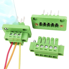 plug-in type panel mounted through wall terminal block