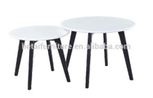 Two piece nest coffee tables, MDF wooden set tables