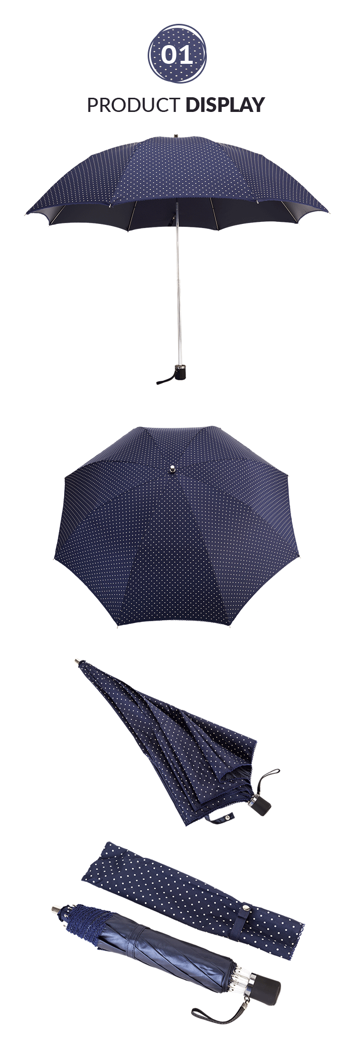 folding umbrella for sun protection