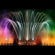 music dancing garden outdoor decrotive color natural water fountain