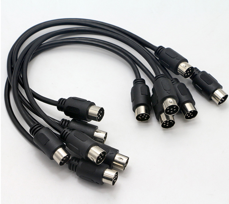 High Compatibility S-Video Power Din 6Pin Signal Extension  Cable Midi