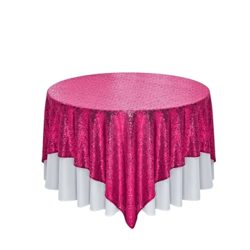 Sequin Tablecloth Round Glitter for Wedding & Birthday Decor