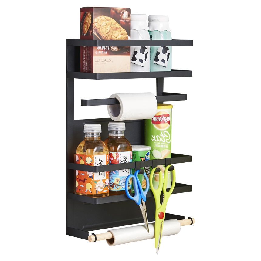 Kitchen Fridge Organizer Freezer Space Saver Organizer Storage Rack Shelf Holder Pull-out Storage Drawers