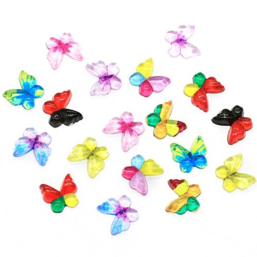 Colorful Simulation Butterfly Resin Sheet Beautiful Animal Resin Board For Children Hair Or Phone Shell Beauty Accessories