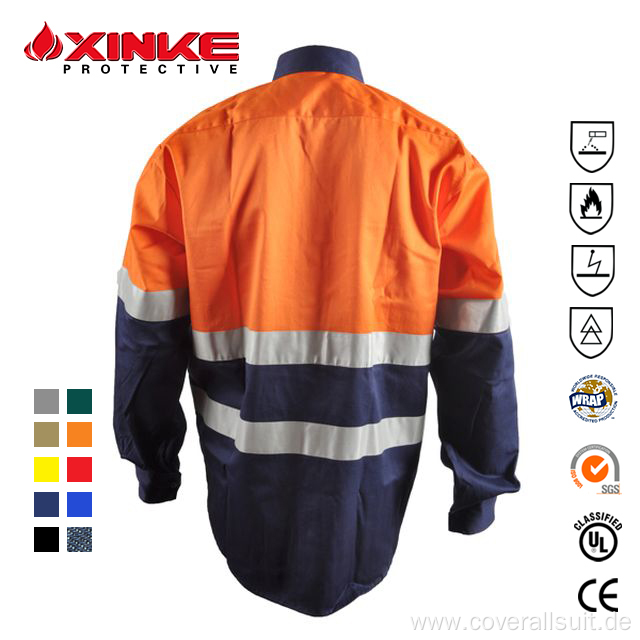 sleeve Fireproof Flame Retardant Welding Shirts