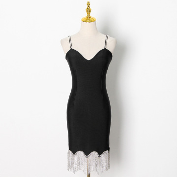 Black Backless Dress Wholesale