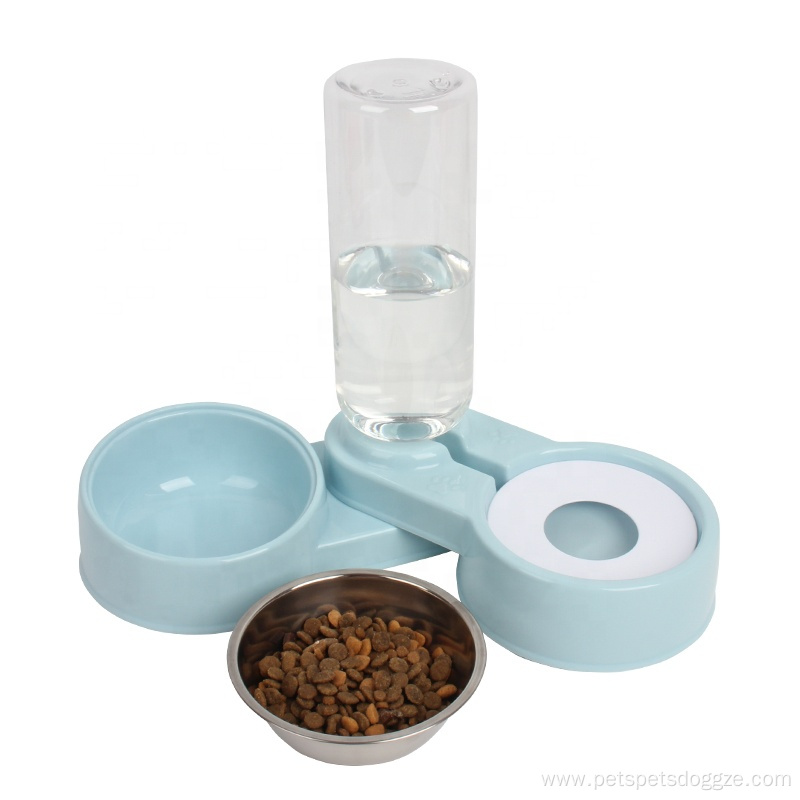 Automatic Pet Slant Cat Dog Water Food Bowl
